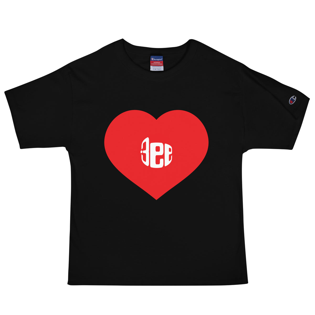 ハート、3ee Tシャツ