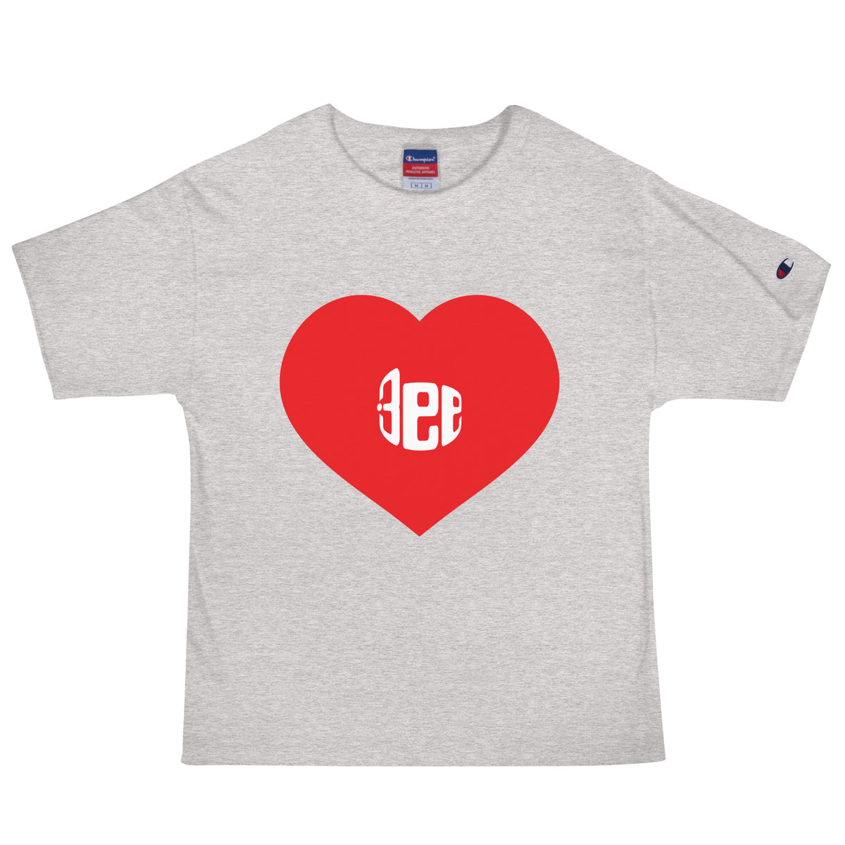 ハート、3ee Tシャツ